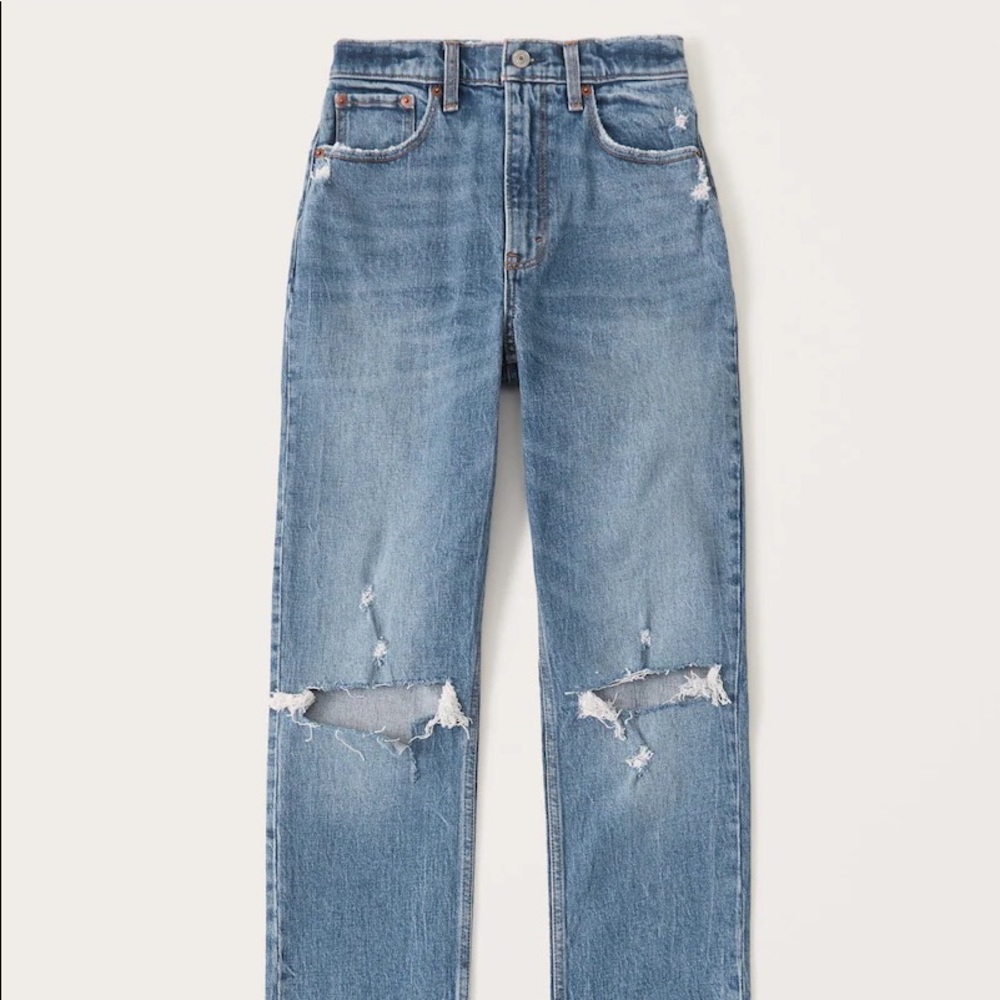 Abercrombie The 90s Straight Ultra High Rise Jean sz 31/12